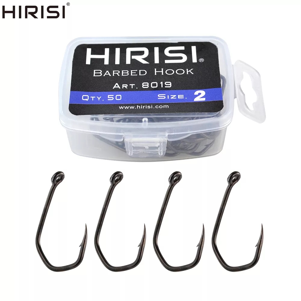 50pcs Carp Fishing Hooks Barbe - Fishing Hook Assortment 评论和价格
