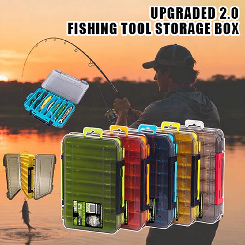 Double-Sided Compact Tackle Bo - Fishing Hook Box 评论和价格