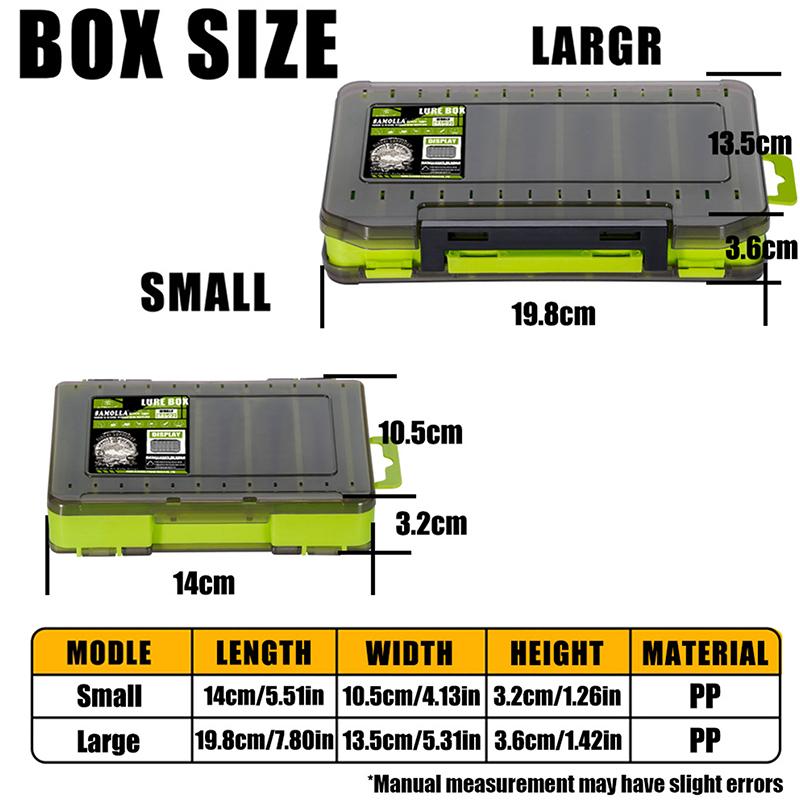 Double-Sided Compact Tackle Bo - Fishing Hook Box 评论和价格