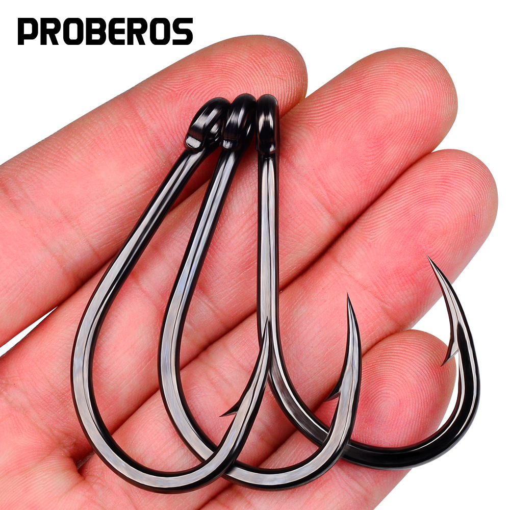 10Pcs High Carbon Steel Barbed - Fishing Hook Assortment 评论和价格