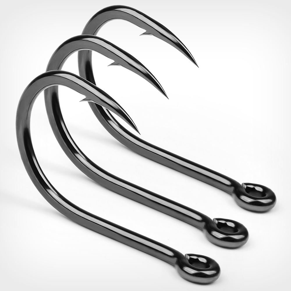 10Pcs High Carbon Steel Barbed - Fishing Hook Assortment 评论和价格