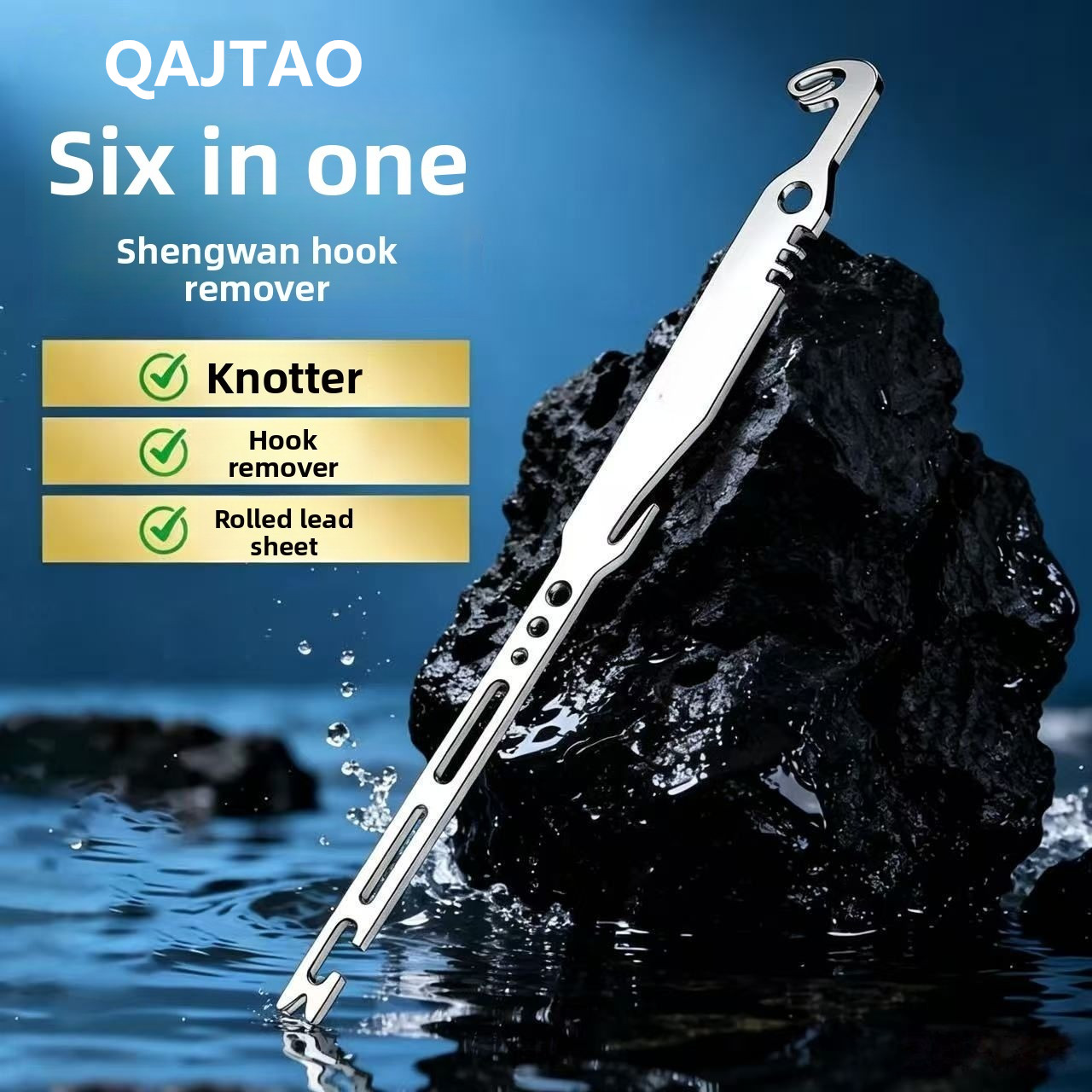 QAJTAO 4 Pieces 6-in-1 Stainle - Fishing Hook Remover 评论和价格