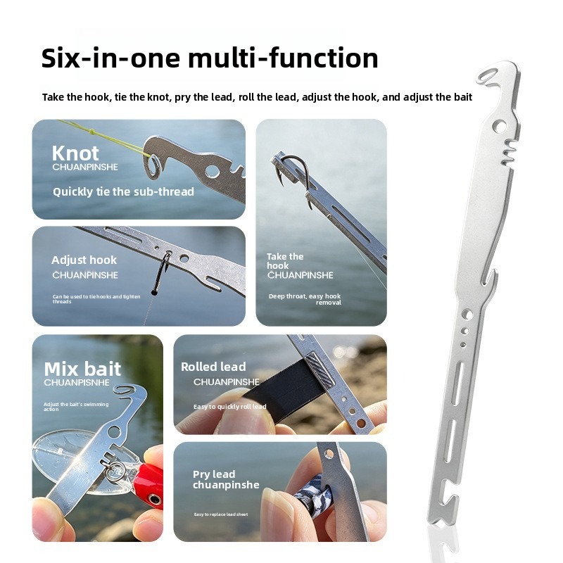 QAJTAO 4 Pieces 6-in-1 Stainle - Fishing Hook Remover 评论和价格